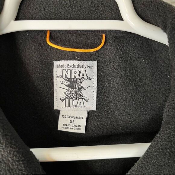NRA-ILA Black Fleece Vest With Pockets Size XL - Picture 5 of 6